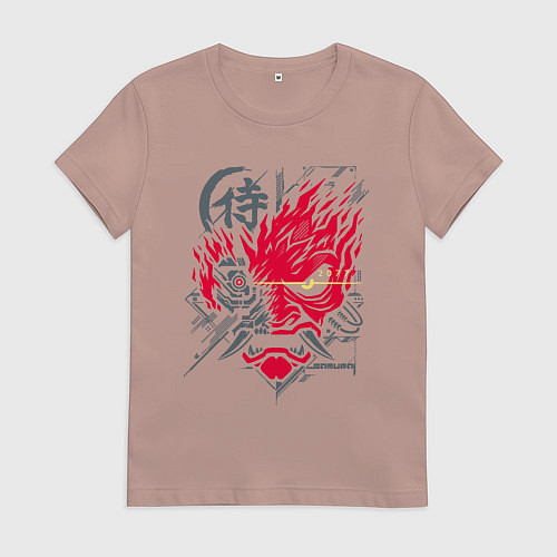 Женская футболка Samurai 77 V 2 / Пыльно-розовый – фото 1