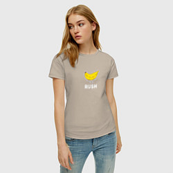 Футболка хлопковая женская RUSH BANANA, цвет: миндальный — фото 2