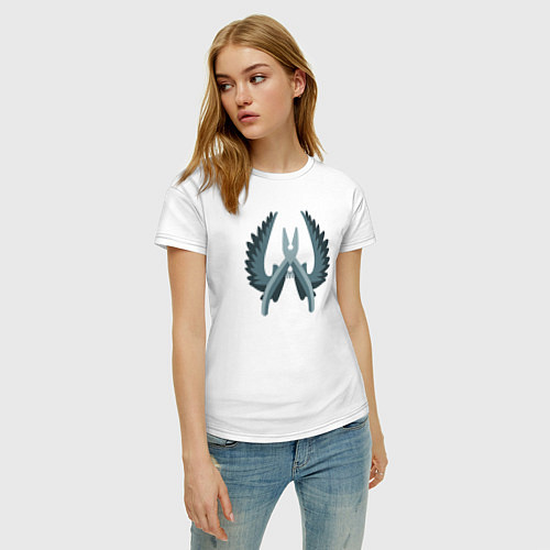 Женская футболка CT LOGO / Белый – фото 3
