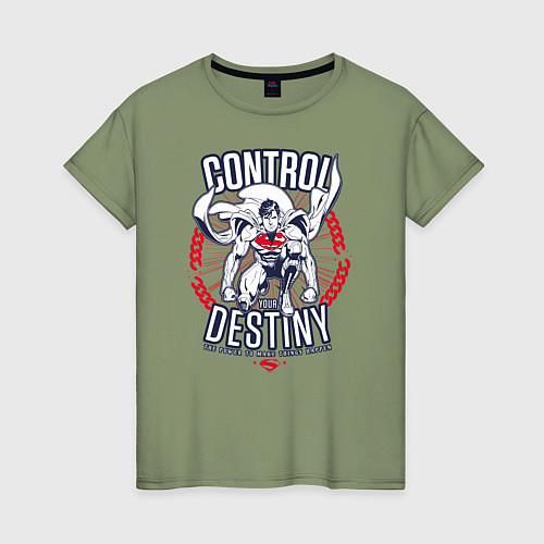 Женская футболка Control Your Destiny / Авокадо – фото 1