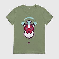 Футболка хлопковая женская Дизраптор Dota 2, цвет: авокадо