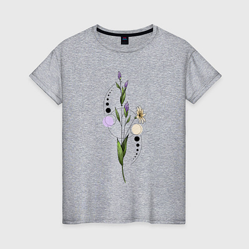 Женская футболка Flo / Меланж – фото 1