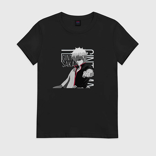 Женская футболка Гинтама / Черный – фото 1