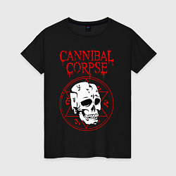 Футболка хлопковая женская CANNIBAL CORPSE, цвет: черный