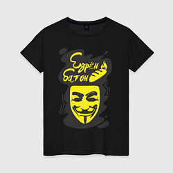 Женская футболка Анонимус едрён батон