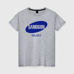 Футболка хлопковая женская Samogon galaxy, цвет: меланж