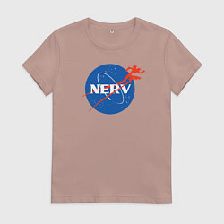 Футболка хлопковая женская Nerv, цвет: пыльно-розовый