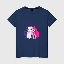 Футболка хлопковая женская My Little Pony Pinkie Pie And, цвет: тёмно-синий