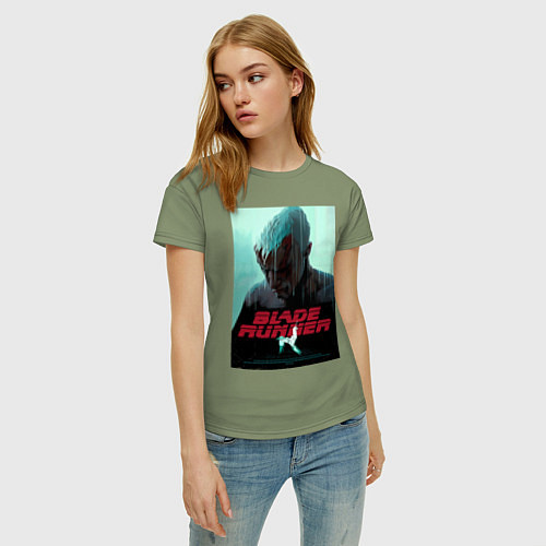 Женская футболка Слезы в дожде Blade Runner / Авокадо – фото 3