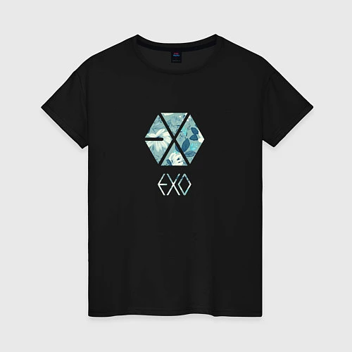 Женская футболка EXO / Черный – фото 1
