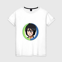 Футболка хлопковая женская Rukia Kuchiki Bleach, цвет: белый