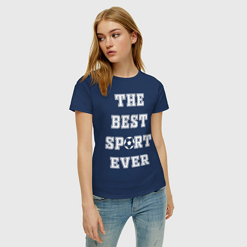 Женская футболка BEST SPORT / Тёмно-синий – фото 3