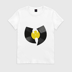 Футболка хлопковая женская Wu-Tang Vinyl, цвет: белый