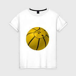 Футболка хлопковая женская Wu-Tang Basketball, цвет: белый
