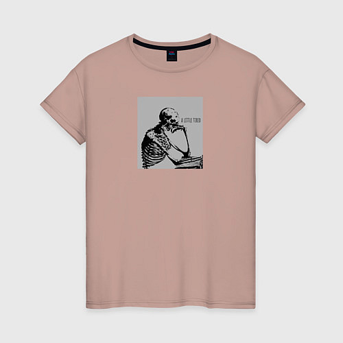 Женская футболка Небольшая усталость / Пыльно-розовый – фото 1
