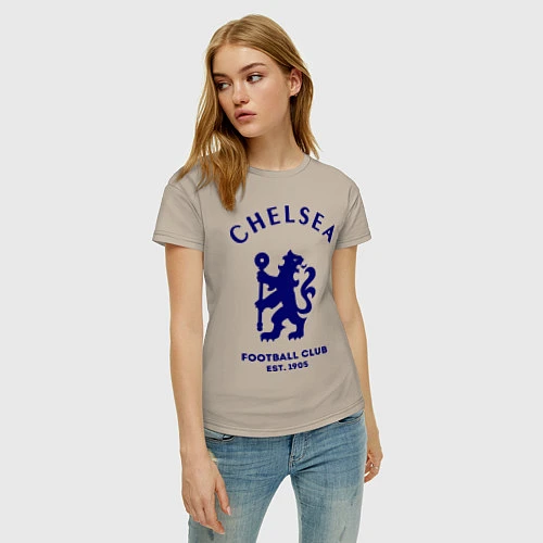 Женская футболка Chelsea Est. 1905 / Миндальный – фото 3