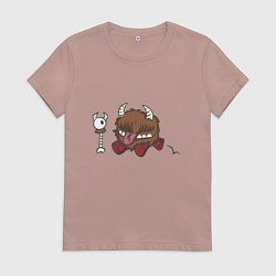 Футболка хлопковая женская Честер dont starve, цвет: пыльно-розовый