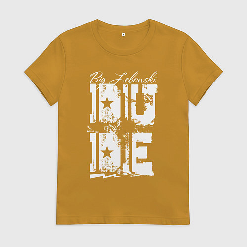 Женская футболка Dude / Горчичный – фото 1