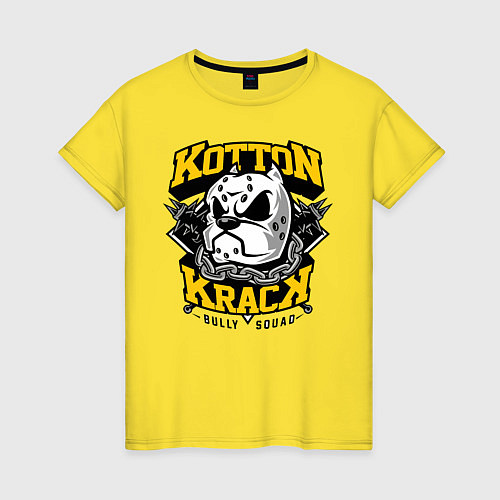 Женская футболка Kotton Krack / Желтый – фото 1