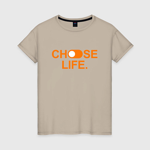 Женская футболка Trainspotting - Life / Миндальный – фото 1