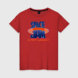 Футболка хлопковая женская Space Jam: A New Legacy, цвет: красный