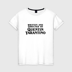 Футболка хлопковая женская Quentin Tarantino, цвет: белый