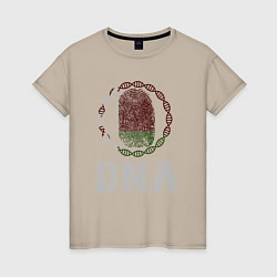 Футболка хлопковая женская Беларусь в ДНК, цвет: миндальный