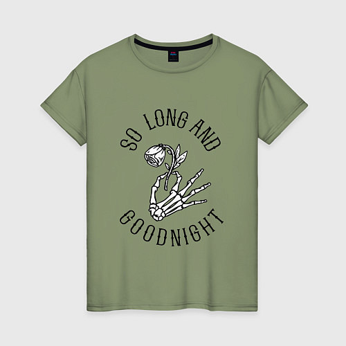 Женская футболка So long and goodnight / Авокадо – фото 1