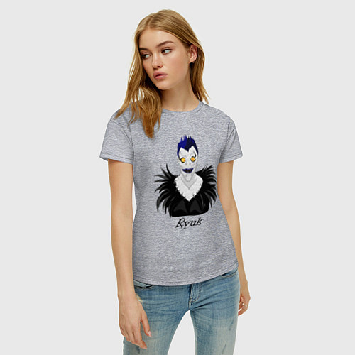 Женская футболка Тетрадь смерти, Рюк / Меланж – фото 3