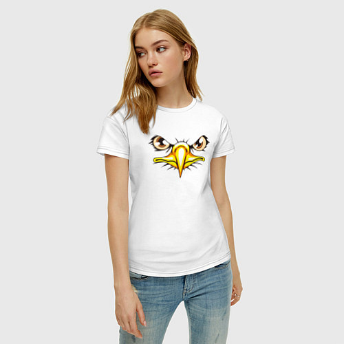 Женская футболка Орлиный взгляд / Белый – фото 3