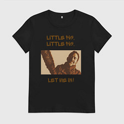 Футболка хлопковая женская Negan, цвет: черный