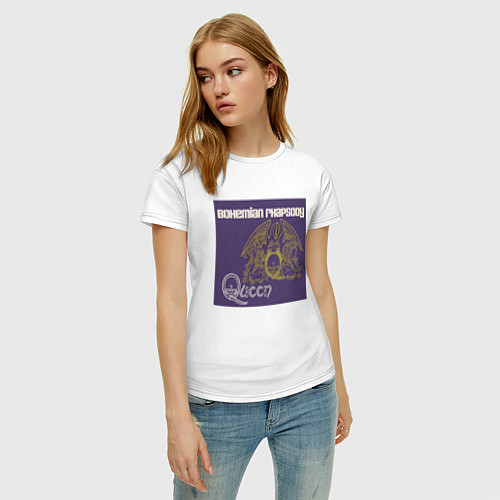 Женская футболка Богемская рапсодия / Белый – фото 3