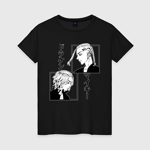Женская футболка Дракен и Майки / Черный – фото 1