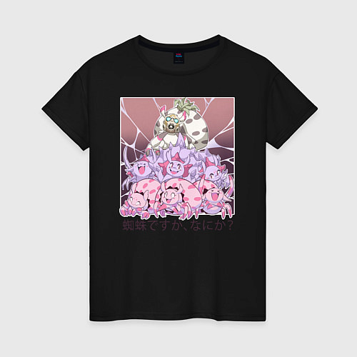 Женская футболка Пауки аниме / Черный – фото 1