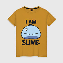 Женская футболка I AM SLIME, Я СЛИЗЬ