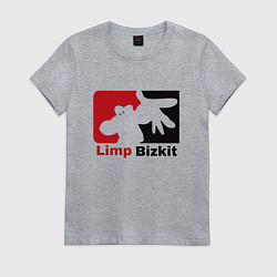 Футболка хлопковая женская Limp Bizkit, цвет: меланж