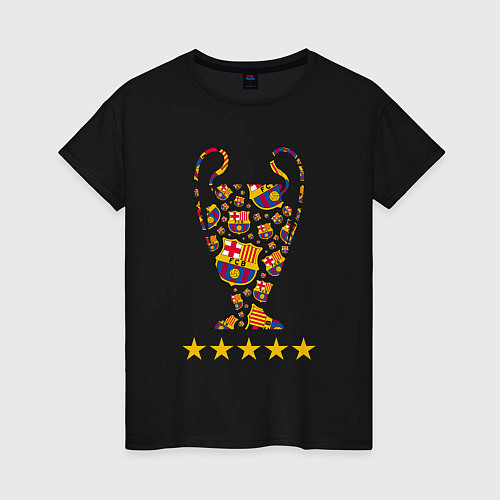 Женская футболка Barcelona Cup / Черный – фото 1