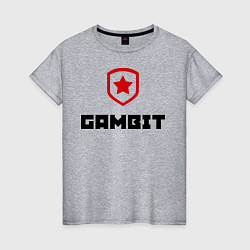 Футболка хлопковая женская Gambit, цвет: меланж