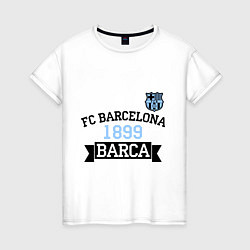 Футболка хлопковая женская Barca 1899, цвет: белый