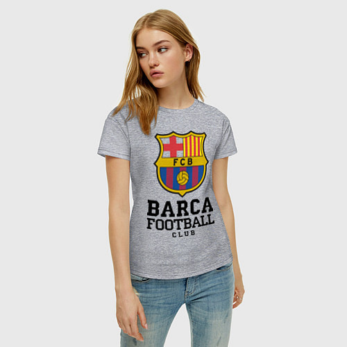 Женская футболка Barcelona Football Club / Меланж – фото 3