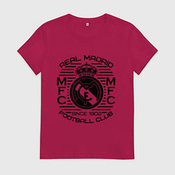 Футболка хлопковая женская Real Madrid MFC, цвет: маджента