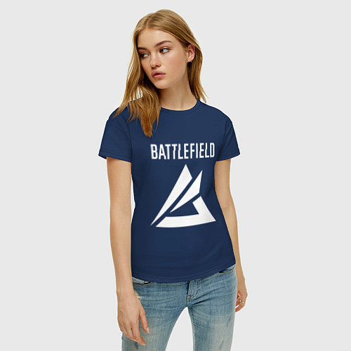 Женская футболка Батлфилд 2042 / Тёмно-синий – фото 3