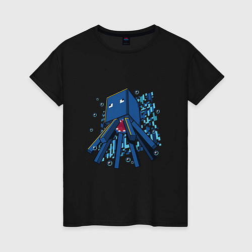 Женская футболка Спрут кальмар, осьминог / Черный – фото 1