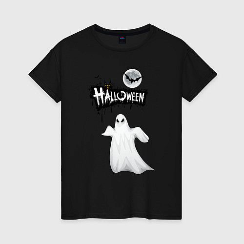 Женская футболка Праздник HALLOWEEN / Черный – фото 1