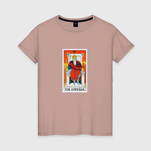 Женская футболка Император I Карта Таро / Пыльно-розовый – фото 1