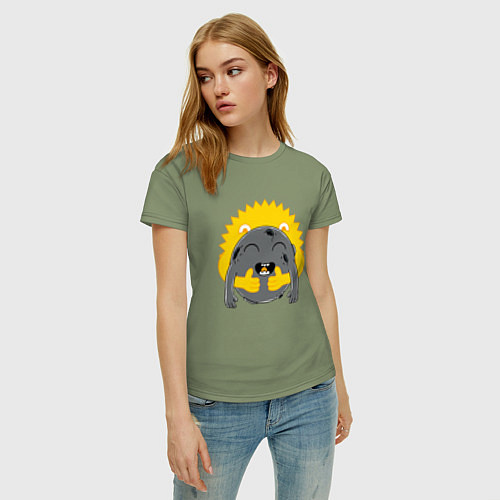 Женская футболка Солнце и Луна / Авокадо – фото 3
