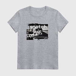 Футболка хлопковая женская Большой куш: Ави Деновиц, цвет: меланж