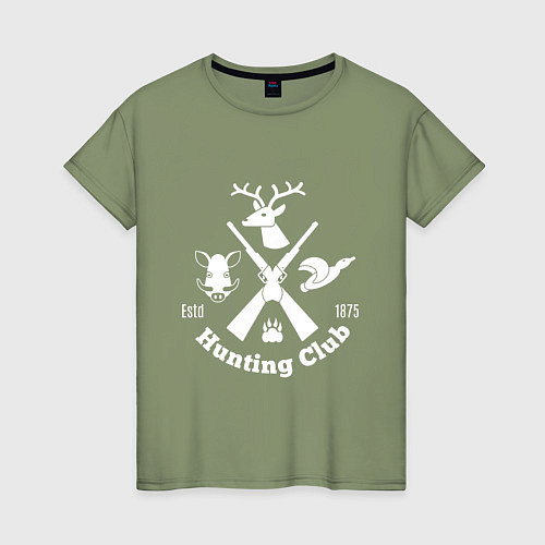 Женская футболка Hunting club / Авокадо – фото 1
