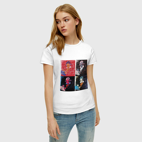 Женская футболка Коллаж Бетховен Энди Уорхол / Белый – фото 3