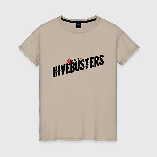 Женская футболка Hivebusters / Миндальный – фото 1